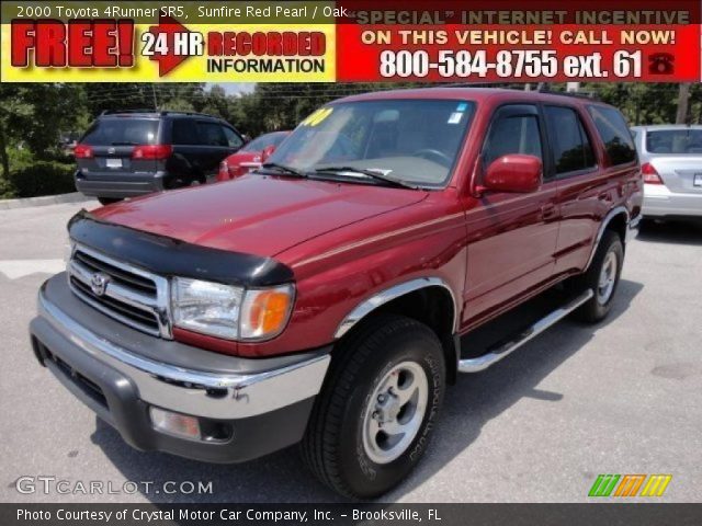 2000 Toyota 4Runner SR5 in Sunfire Red Pearl