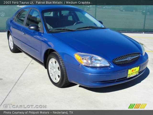2003 Ford Taurus LX in Patriot Blue Metallic