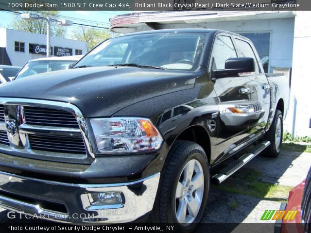 2009 Dodge Ram 1500 SLT Crew Cab 4x4 in Brilliant Black Crystal Pearl