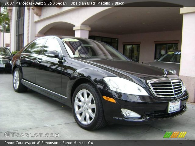 2007 Mercedes-Benz S 550 Sedan in Obsidian Black Metallic