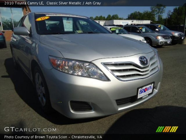 2010 Toyota Camry LE in Classic Silver Metallic