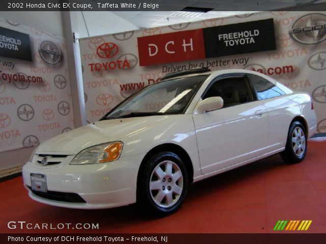2002 Honda Civic EX Coupe in Taffeta White