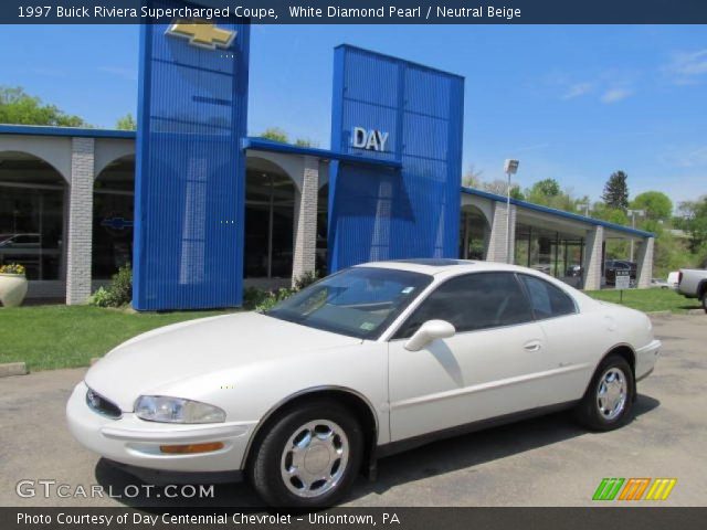 1997 Buick Riviera Supercharged Coupe in White Diamond Pearl