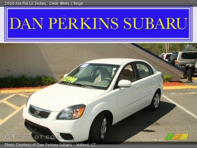 2010 Kia Rio LX Sedan in Clear White