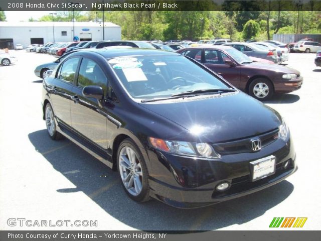 2008 Honda Civic Si Sedan in Nighthawk Black Pearl