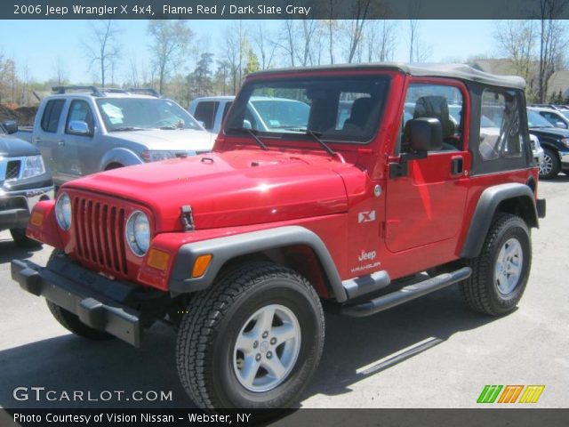 2006 Jeep Wrangler X 4x4 in Flame Red