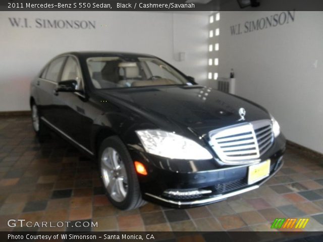 2011 Mercedes-Benz S 550 Sedan in Black
