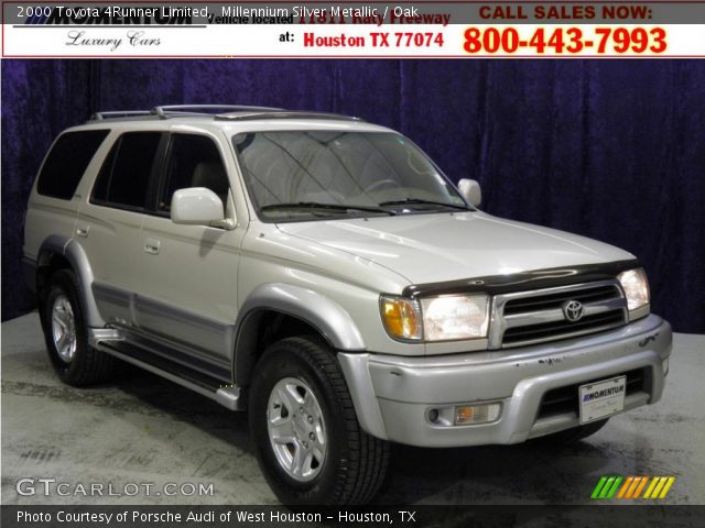 2000 Toyota 4Runner Limited in Millennium Silver Metallic