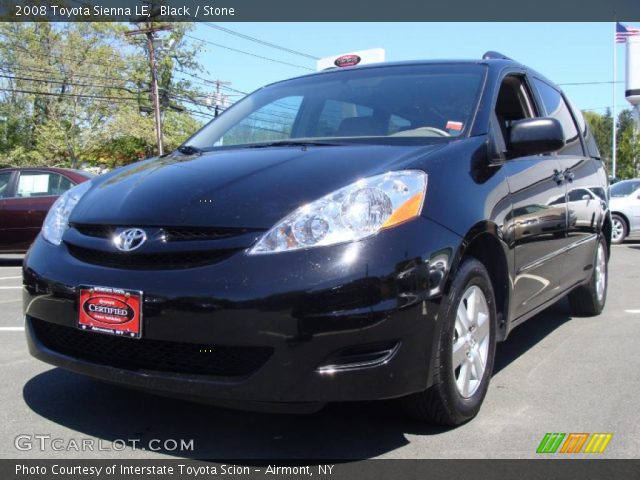 2008 Toyota Sienna LE in Black