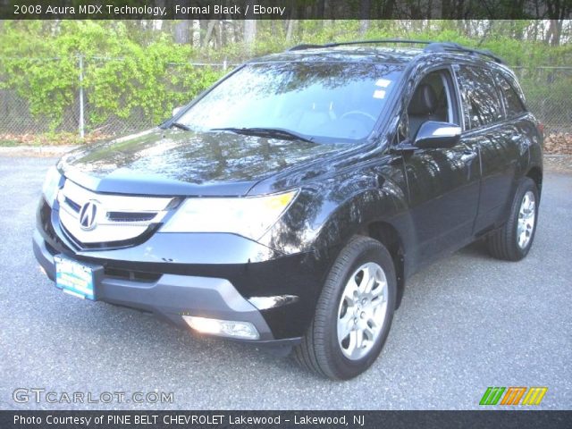 2008 Acura MDX Technology in Formal Black