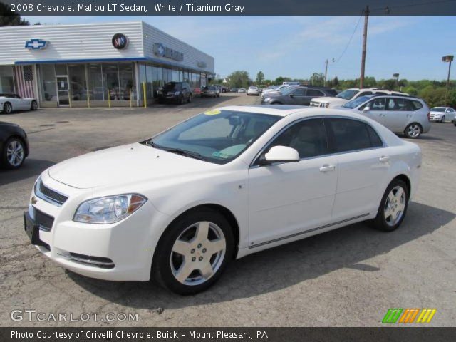 2008 Chevrolet Malibu LT Sedan in White