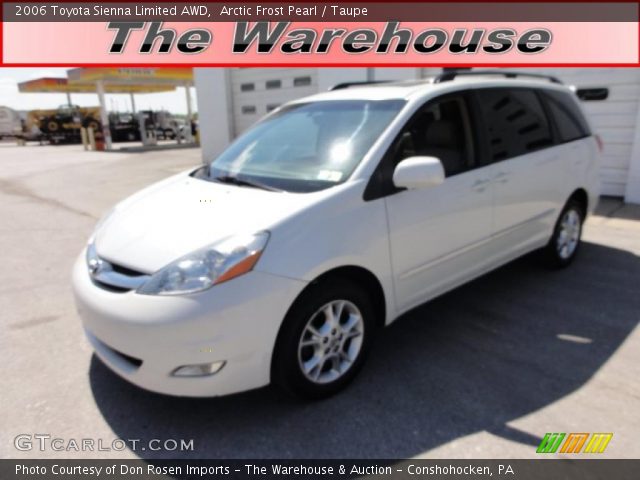 2006 Toyota Sienna Limited AWD in Arctic Frost Pearl