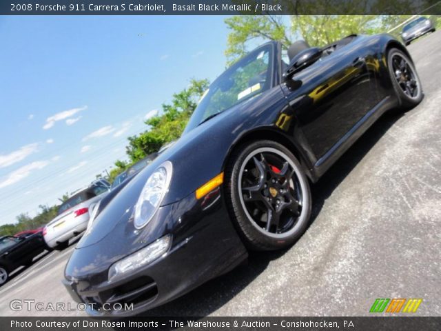 2008 Porsche 911 Carrera S Cabriolet in Basalt Black Metallic