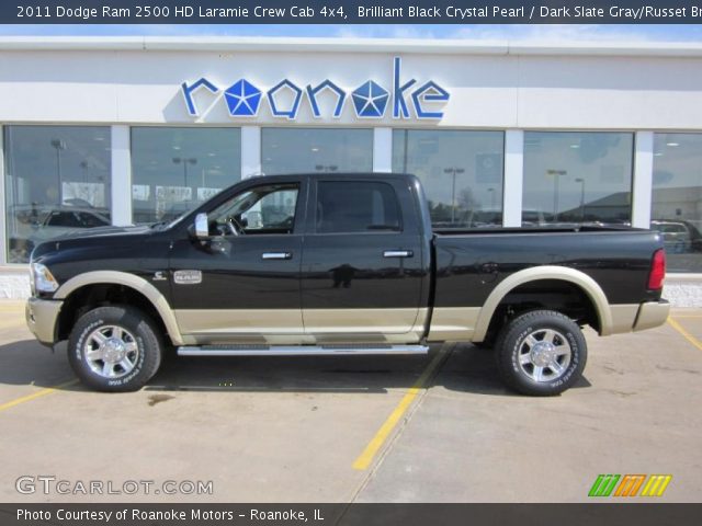 2011 Dodge Ram 2500 HD Laramie Crew Cab 4x4 in Brilliant Black Crystal Pearl