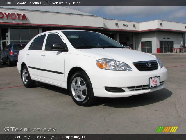 2008 Toyota Corolla CE in Super White