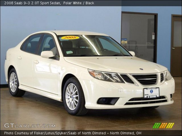 2008 Saab 9-3 2.0T Sport Sedan in Polar White