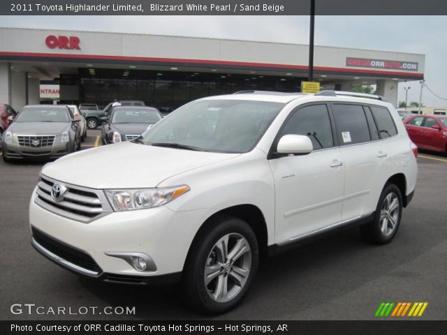 2011 Toyota Highlander Limited in Blizzard White Pearl