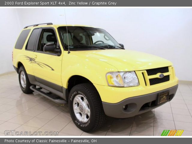 2003 Ford Explorer Sport XLT 4x4 in Zinc Yellow