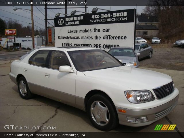 2000 Lexus LS 400 in Diamond White Pearl