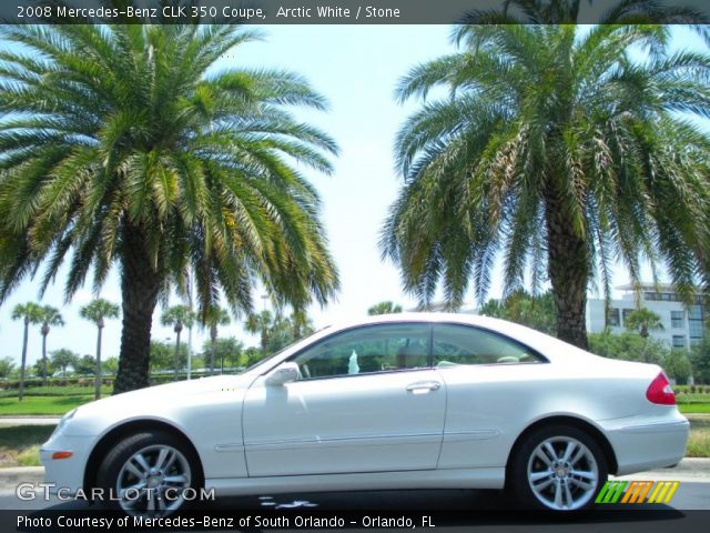 2008 Mercedes-Benz CLK 350 Coupe in Arctic White
