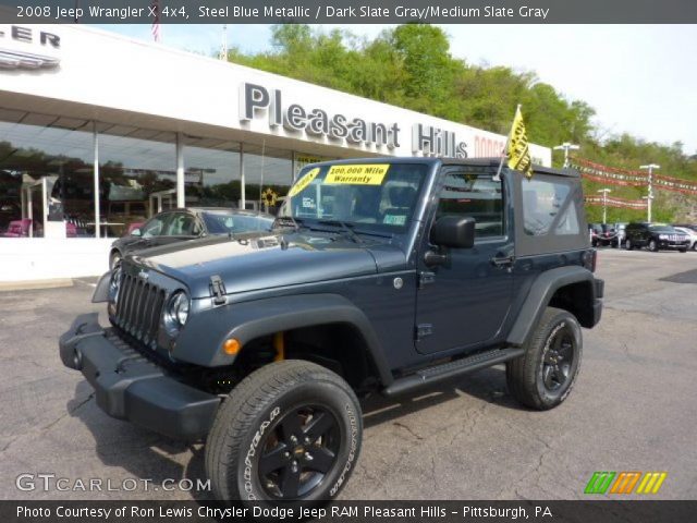 2008 Jeep Wrangler X 4x4 in Steel Blue Metallic