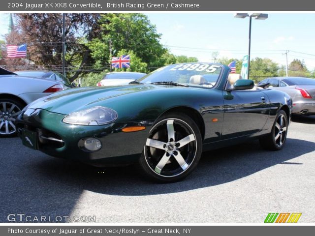 2004 Jaguar XK XK8 Convertible in British Racing Green