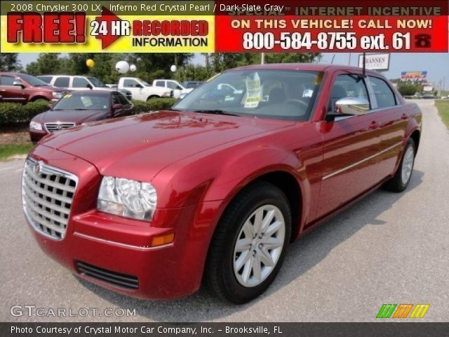 2008 Chrysler 300 LX in Inferno Red Crystal Pearl