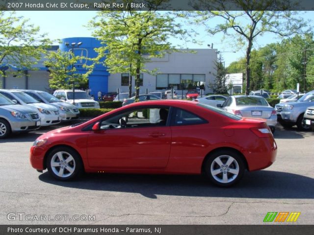 2007 Honda Civic EX Coupe in Rallye Red