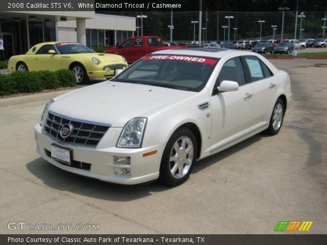 2008 Cadillac STS V6 in White Diamond Tricoat