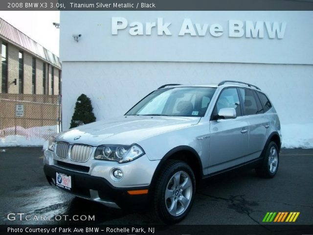 2008 BMW X3 3.0si in Titanium Silver Metallic