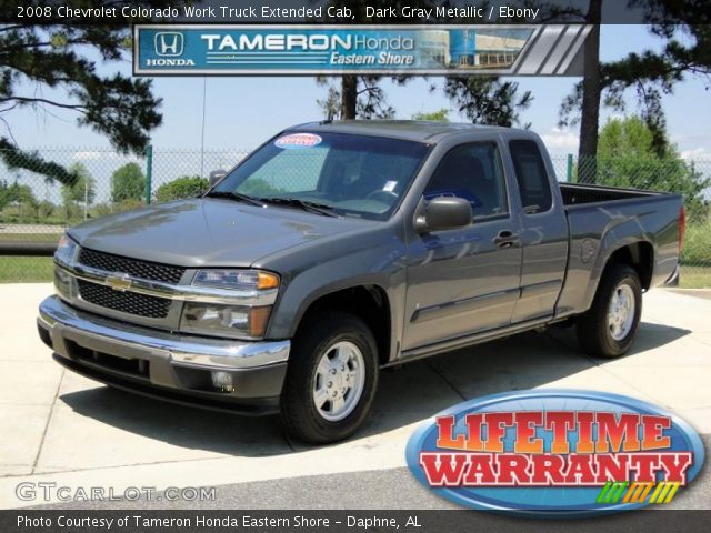 2008 Chevrolet Colorado Work Truck Extended Cab in Dark Gray Metallic