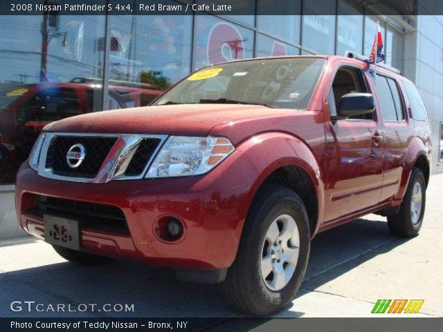2008 Nissan Pathfinder S 4x4 in Red Brawn