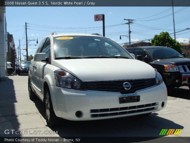 2008 Nissan Quest 3.5 S in Nordic White Pearl