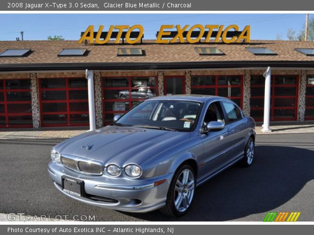 2008 Jaguar X-Type 3.0 Sedan in Glacier Blue Metallic
