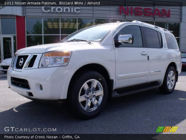 2011 Nissan Armada Platinum in Blizzard White