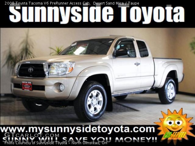 2008 Toyota Tacoma V6 PreRunner Access Cab in Desert Sand Mica