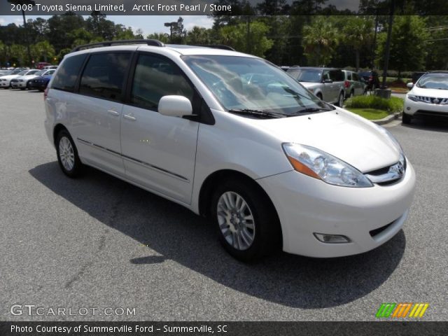 2008 Toyota Sienna Limited in Arctic Frost Pearl