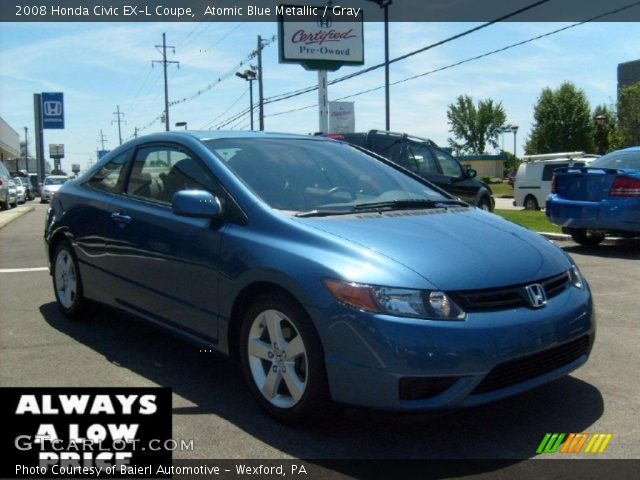 2008 Honda Civic EX-L Coupe in Atomic Blue Metallic