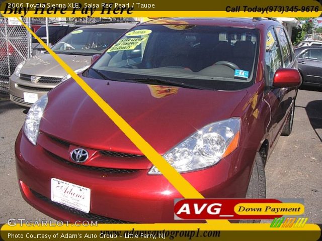 2006 Toyota Sienna XLE in Salsa Red Pearl