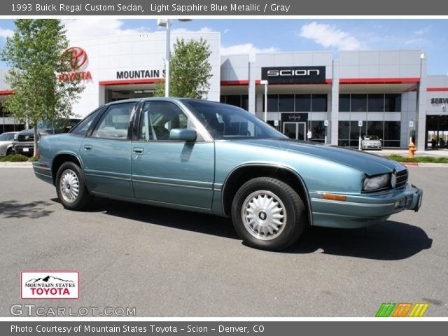 1993 Buick Regal Custom Sedan in Light Sapphire Blue Metallic