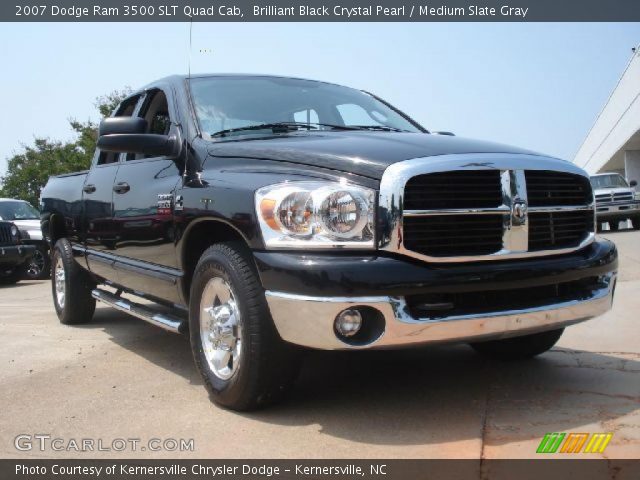 2007 Dodge Ram 3500 SLT Quad Cab in Brilliant Black Crystal Pearl