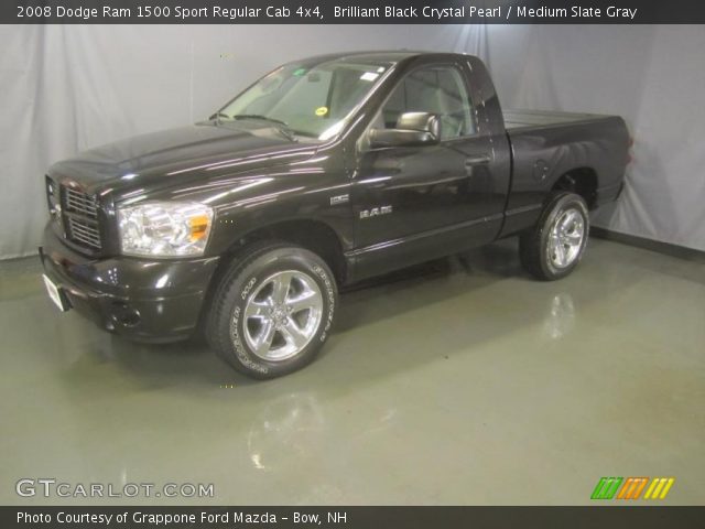 2008 Dodge Ram 1500 Sport Regular Cab 4x4 in Brilliant Black Crystal Pearl