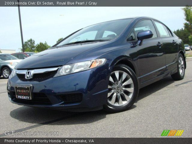 2009 Honda Civic EX Sedan in Royal Blue Pearl