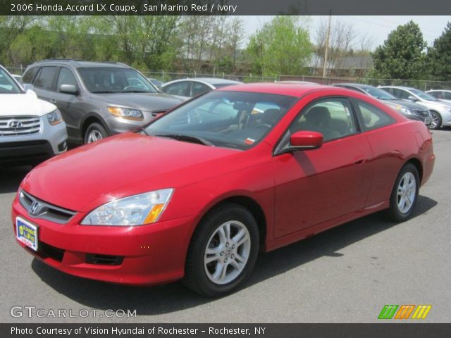 2006 Honda Accord LX Coupe in San Marino Red
