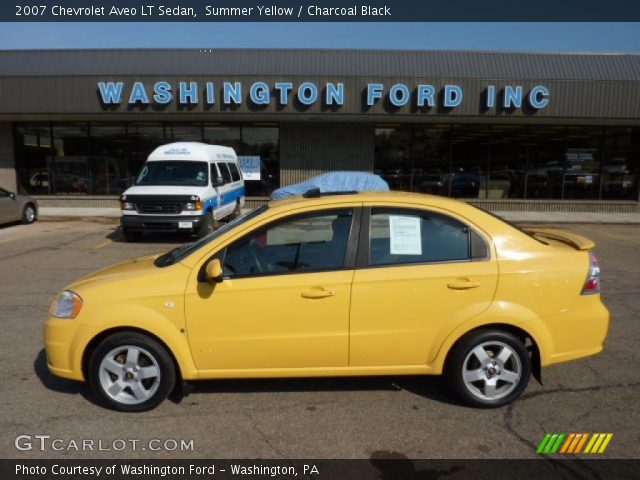 2007 Chevrolet Aveo LT Sedan in Summer Yellow