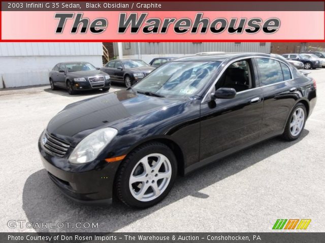 2003 Infiniti G 35 Sedan in Black Obsidian