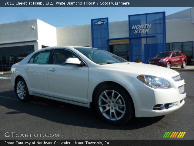2011 Chevrolet Malibu LTZ in White Diamond Tricoat