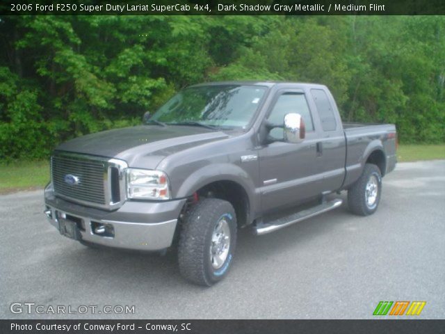 2006 Ford F250 Super Duty Lariat SuperCab 4x4 in Dark Shadow Gray Metallic