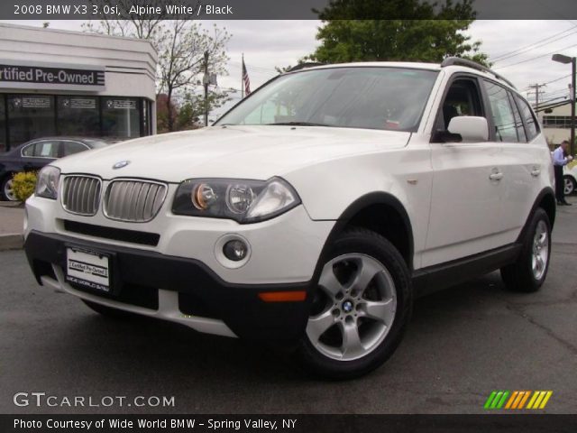 2008 BMW X3 3.0si in Alpine White