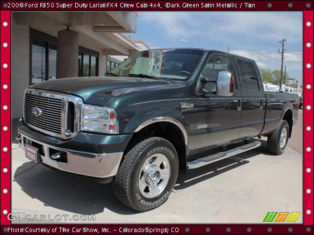 2006 Ford F350 Super Duty Lariat FX4 Crew Cab 4x4 in Dark Green Satin Metallic